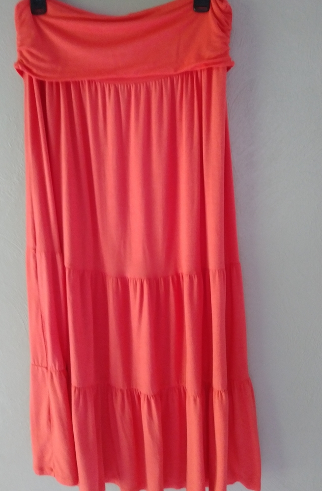 XL coral color maxi dress or skirt
